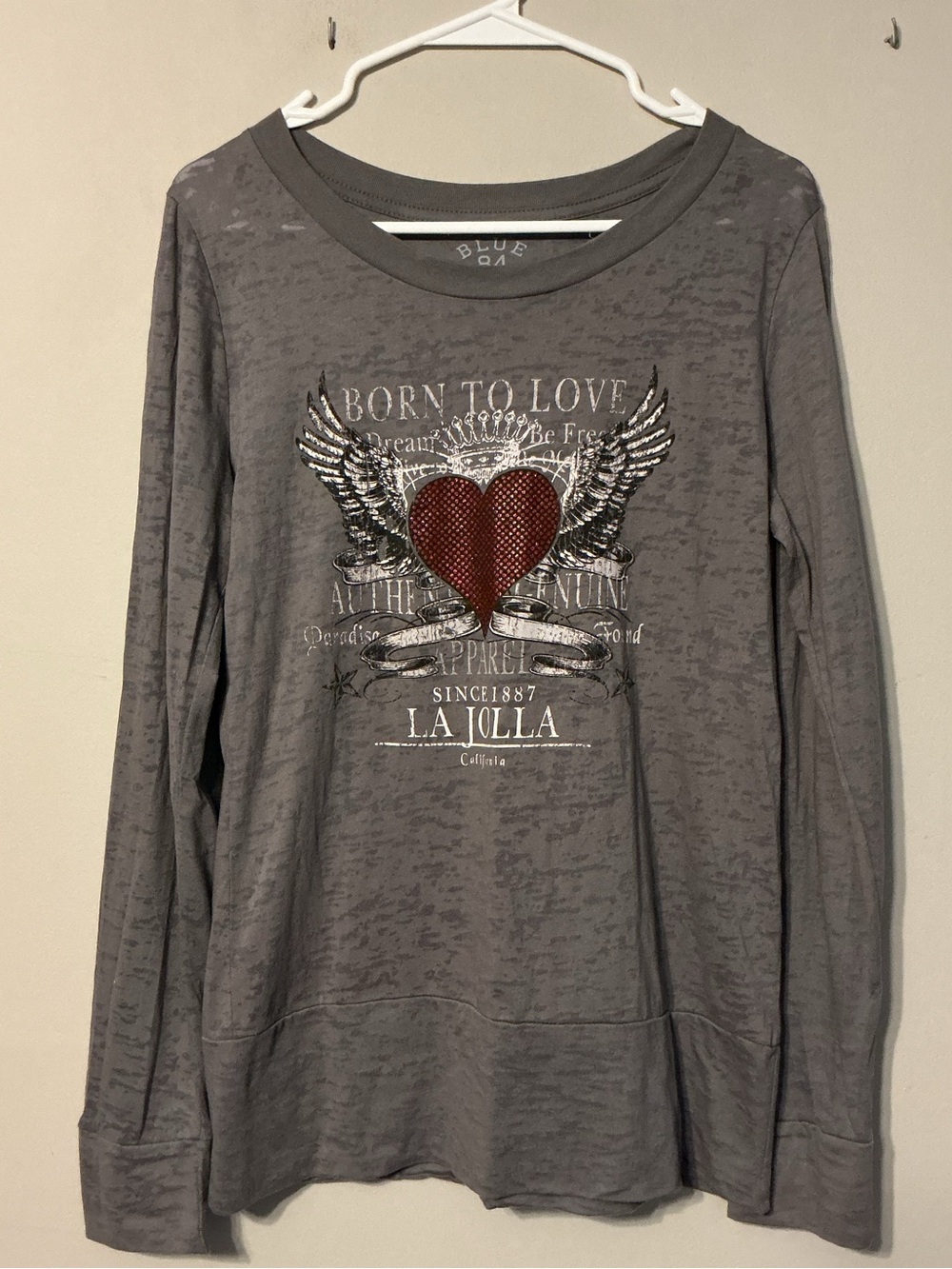 Blue 84 Graphic Long Sleeve Top